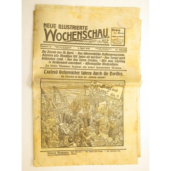 Austrian newspaper with the election advertisement of Anschluss. Espenlaub militaria