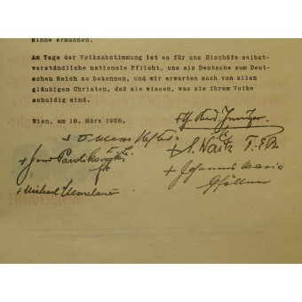 The leaflet  about plebiscite: Annexation (Anschluss) of Austria into German Reich. Espenlaub militaria