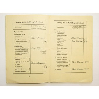 3rd Reich school certificate. Lehrlings paß. Espenlaub militaria