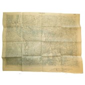 WW1 K.u.K Austrohingarian mapa de Strassoldo -Italien
