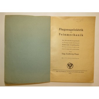 Luftwaffe mechanics book Aircraft Electrics and Precision Mechanics. Espenlaub militaria