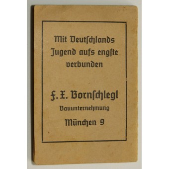 Mandatory songs of the Hitler Youth. Espenlaub militaria
