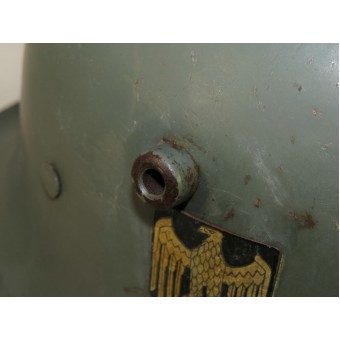 Austrian M 16 Double decal Wehrmacht Heer re-issue  helmet. Espenlaub militaria