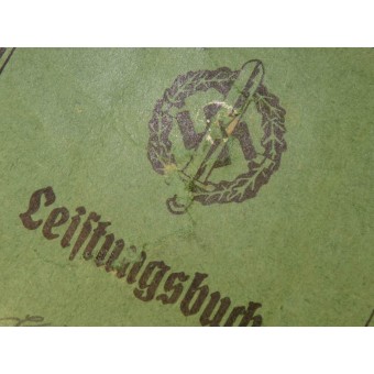 Leistungsbuch and SA- Leistungsabzeichen issued to SA-Mann served in SA Standarte 212. Espenlaub militaria