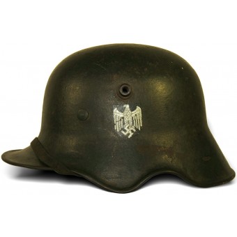 M 18 cut out Wehrmacht single decal helmet ET 64. Espenlaub militaria