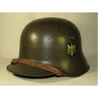 M 18 Double decal transitional Wehrmacht Heer helmet. Espenlaub militaria