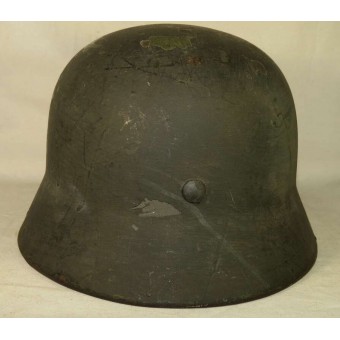 M 35 SS double decal SS Leibstandarte AH helmet. Espenlaub militaria