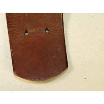 RB NR marked leather combat belt.100 cm long. later war.. Espenlaub militaria