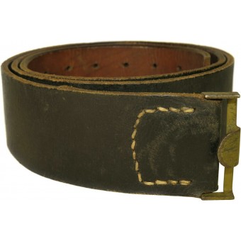 RB NR marked leather combat belt.100 cm long. later war.. Espenlaub militaria