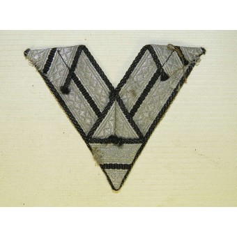 Waffen SS or Panzertroops, Obergefreitor or SS-Rottenfuehrer sleeve rank patch. Espenlaub militaria
