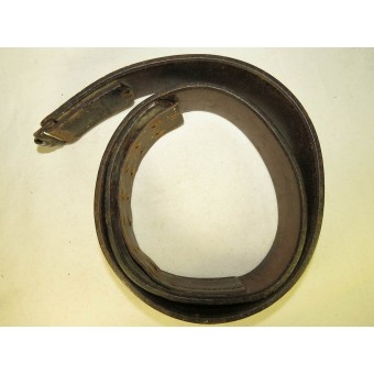 Wehrmacht or Waffen-SS leather combat belt. Espenlaub militaria