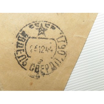 Frontline letter - triangle, Naval letter, dated 1944. Espenlaub militaria