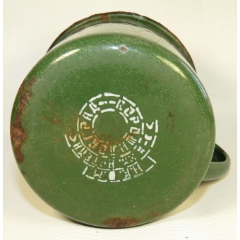 Pre-war made RKKA enameled drinking cup. Espenlaub militaria