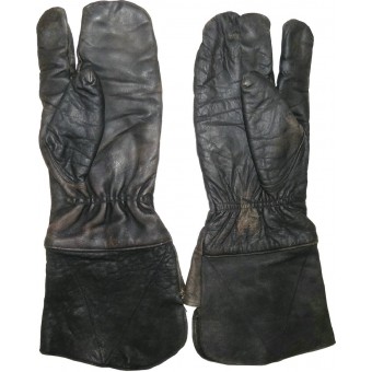 Red Army leather gloves for armored troops. Espenlaub militaria