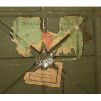 M24 Grenades metal box, Transportkasten für Stielhandgranaten 24. Espenlaub militaria