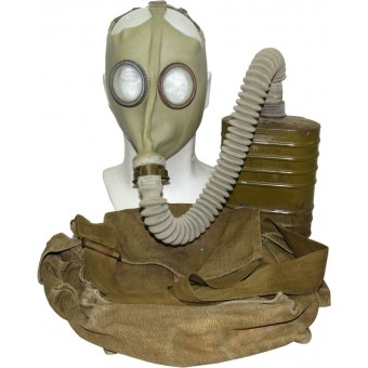 Gasmask BN T5 with rubber mask type 08. Complete set. Espenlaub militaria