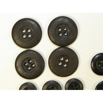 Set of buttons for selfpropelled gun or tank tunic.. Espenlaub militaria