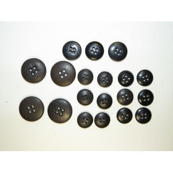 Set of buttons for selfpropelled gun or tank tunic.. Espenlaub militaria