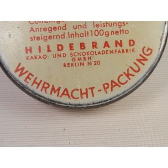 Wehrmacht Scho-ka-kola chocolate tin, dated 1941. Espenlaub militaria