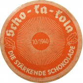 Chocolate cardboard  package  for the Wehrmacht. October 1940. Scho-ka-kola. SchokoBück