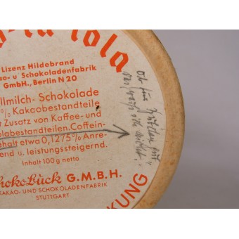 Chocolate cardboard  package  for the Wehrmacht. October 1940. Scho-ka-kola. SchokoBück. Espenlaub militaria