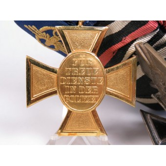 Ordensspange for an Police officer in the Third Reich, a WWI veteran. Espenlaub militaria