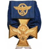 Cross "For faithful service in the police" of the 3-rd Reich on a bar