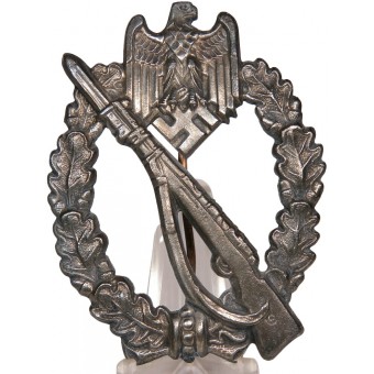 Infantry Assault Badge, Hermann Aurich (HA). Bronze. Espenlaub militaria