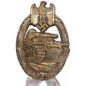 Panzerkampfabzeichen in Bronze semi-hollow daisy