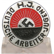 Rare Hitler Youth membership badge M1/63 in zinc