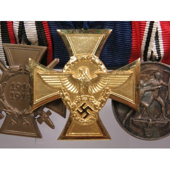 Medal bar of a police veteran of the First World War. Espenlaub militaria