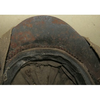 Steel helmet SSH 36 with bullet damage. Attic found. Rare.. Espenlaub militaria