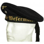 Gorra de la Kriegsmarine Pato Donald 'Tellermütze' Marineschule Wesermünde