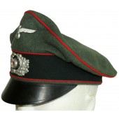 Gorra de campo de artillería de la Wehrmacht, estilo trituradora