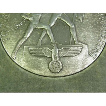 3rd Reich Reichsparteitag Alloy Medallion  / table medal 1938. Espenlaub militaria