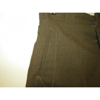M 35 Lend lease wool and buttons made trousers, dated 1944. Espenlaub militaria