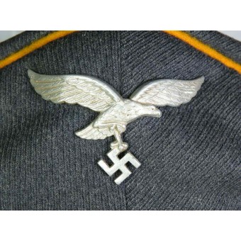 NCO’s Luftwaffe flying personnel visor hat, Afklärungs.-Flieger Schule Hildesheim. Espenlaub militaria