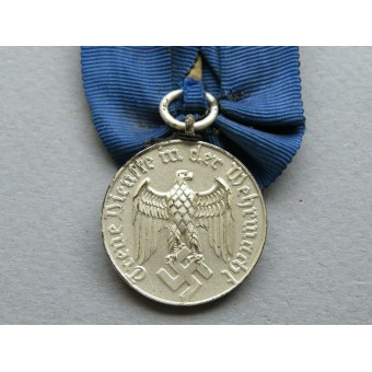 Service medal, 4 years in Wehrmacht, Luftwaffe variation. Espenlaub militaria