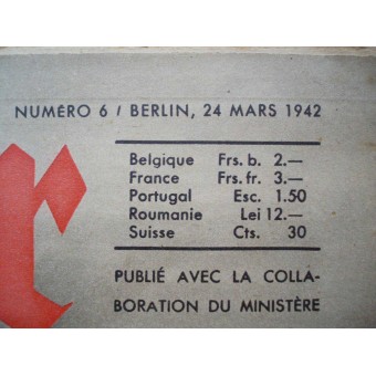 German ww2 Der ADLER French language! March, 1942.. Espenlaub militaria