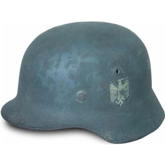 German M35 Wehrmacht single decal steel helmet. Espenlaub militaria