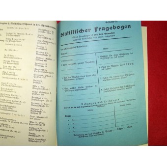 DRL Reichsportabzeichen , sportbadge certificate. Espenlaub militaria