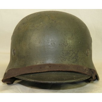 Luftwaffe Felddivisionen M40 camo helmet, ET 64. Espenlaub militaria