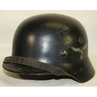 Luftwaffe M 35 / Luftschutz re-issued SD helmet. Espenlaub militaria