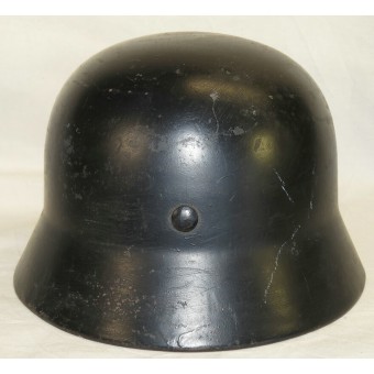 Luftwaffe M 35 / Luftschutz re-issued SD helmet. Espenlaub militaria