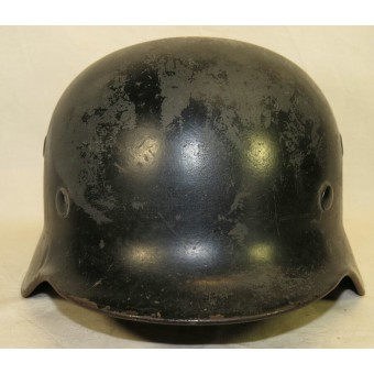 M40 Luftwaffe, re-issued by Luftschutz steel helmet. Espenlaub militaria