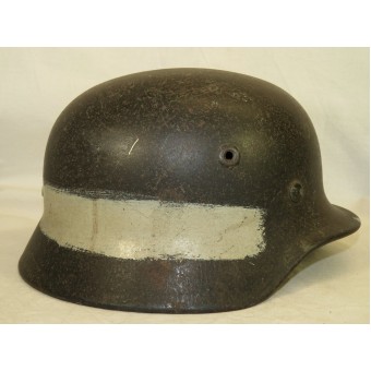 Q 66 MG Kompanie commander steel helmet mid war made.. Espenlaub militaria