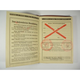 3rd Reich Arbeitsfront Members payments book. Espenlaub militaria