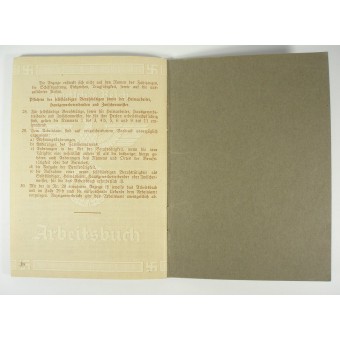 WW2 original 3rd Reich Arbeitsbook-book for employer. Espenlaub militaria