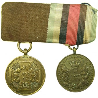 Imperial German medals bar with Prussian  Commemorative Medal for the Franco-Prussian War 1870-1871. Espenlaub militaria
