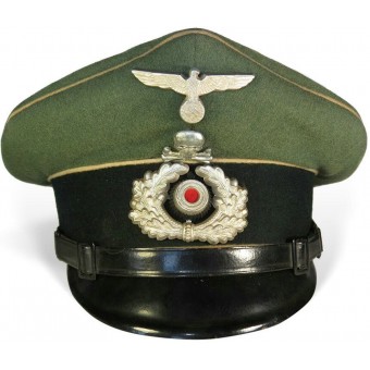 Infantry visor hat, Heeres NCO with Braunschweiger skull. Espenlaub militaria